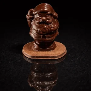 Père Noël en Chocolat au Lait Valrhona caramelia 36%